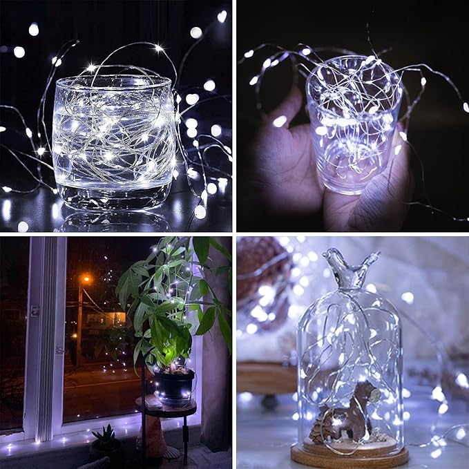 2 Pack 20FT 60LED Battery Operated Fairy Lights - Image 4