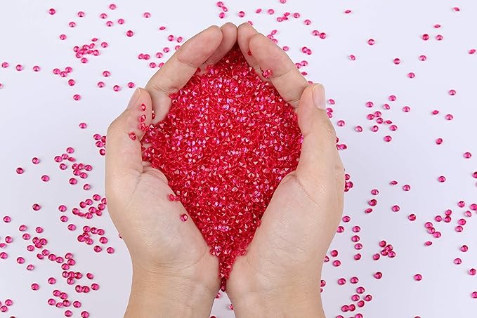 10000 pcs/Pack Wedding Table Scatter Confetti Crystals Acrylic Diamonds Vase - Image 3
