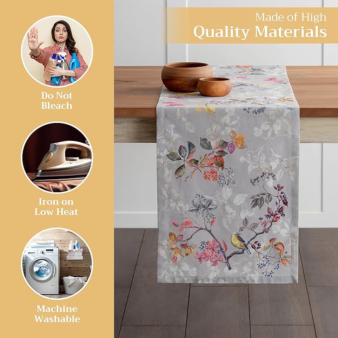 Maison d' Hermine Table Runner 100% Cotton Single Layer Table Runners 72 inches - Image 3
