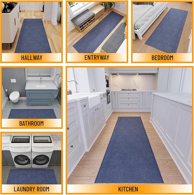 Ottomanson 2' x 14' Ultra-Thin Hallway Runner Rug - Image 4