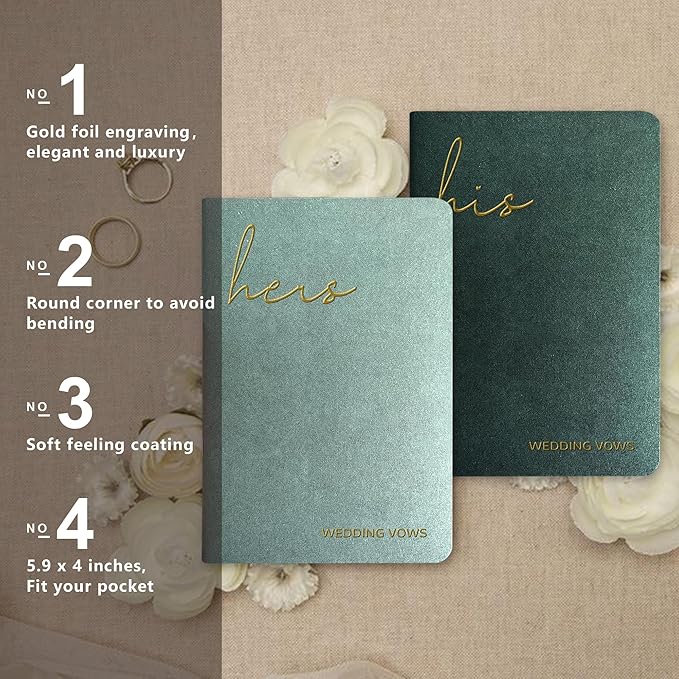 Vow Books His and Hers Wedding Vow Books - Image 2