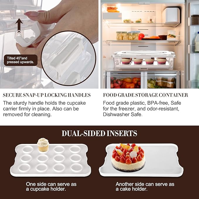 ARC 3-Tiers Cupcake Carrier - Image 4