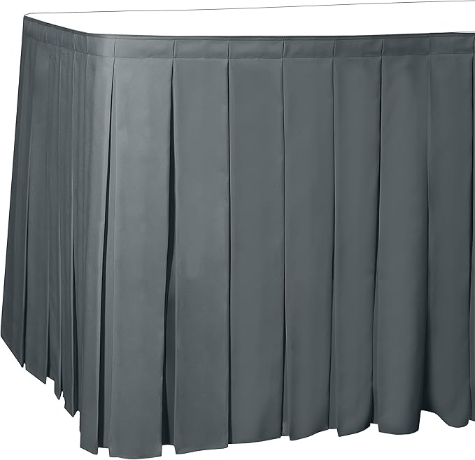 Ultimate Textile Pleat Polyester Fabric Table Skirt by UltimateTextile