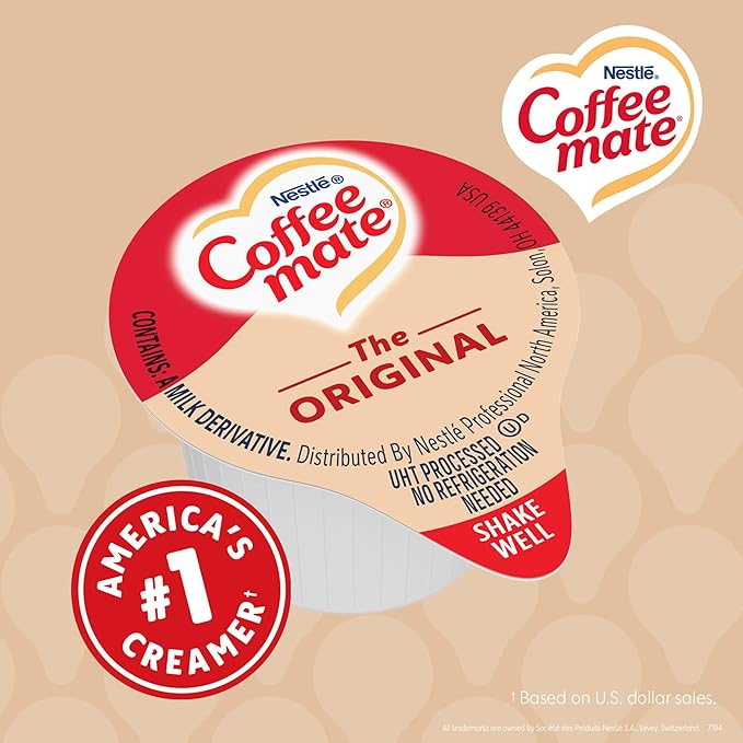 Nestle Coffee mate Coffee Creamer, Liquid Creamer Singles, Non Dairy, No - Image 7