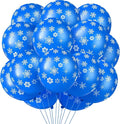 Skylety 40 Pieces Snowflake Balloons Bulk Winter Transparent Snowflake Latex by Skylety