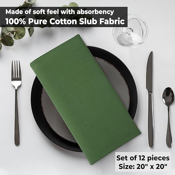 Urban Villa Easter Cloth Napkins 100% Cotton Slub Absorbent Dinner Napkins - Image 8