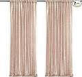Champagne Sequin Backdrop Curtains, 2 Panels Champagne Blush Sequin Backdrop by Poise3EHome