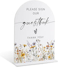 Wedding Signs for Ceremony and Reception, Boho Floral Please Sign Our Guestbook by Unknown