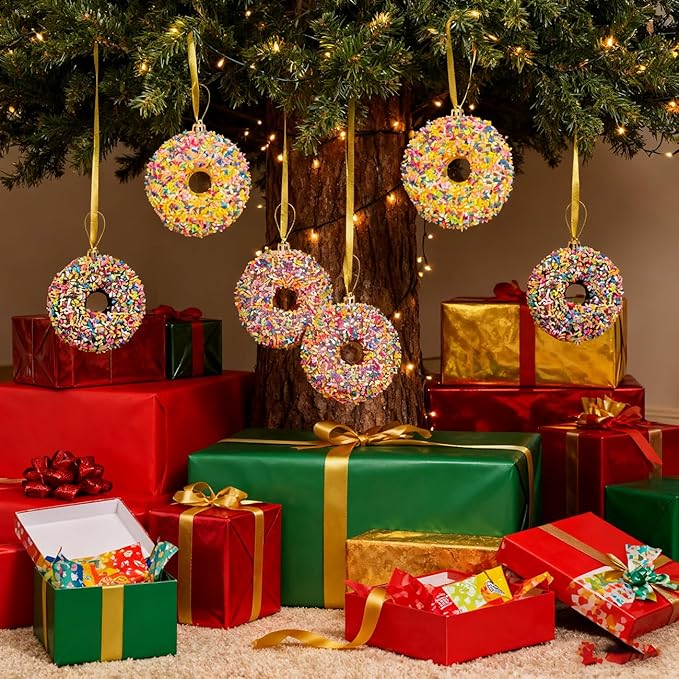 LANGXUN 6pcs Donut Candy Land 2025 Xmas Birthday Party Wedding Suppiles - Image 6
