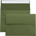 PONATIA 50 PCS 5x7 Envelopes, Olive Green Self- Adhesive A7 Envelopes by ponatia