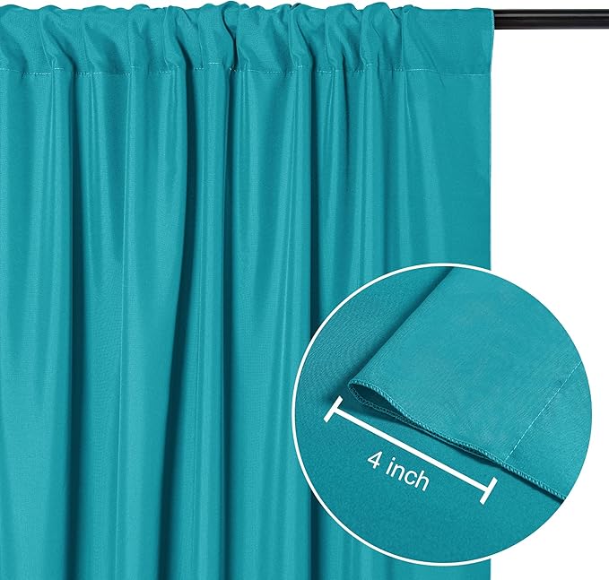 DWCN 10x7 FT Backdrop Curtains for Parties, Photography Backdrop Drapes - Image 3