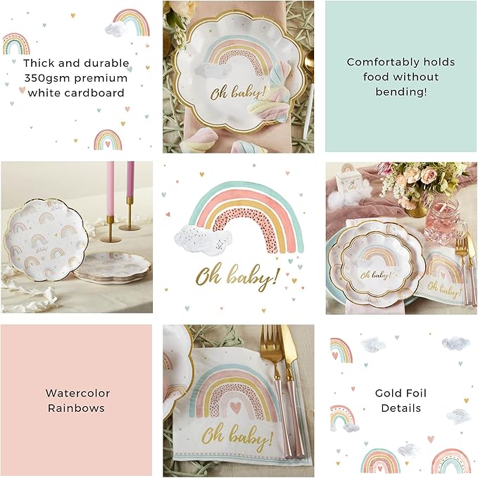 Kate Aspen Boho Rainbow Baby Shower Decorations, One Size - Image 5