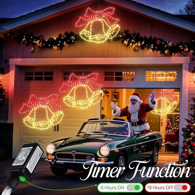 Christmas 33'' Large Bell Lights Decoration - Image 2
