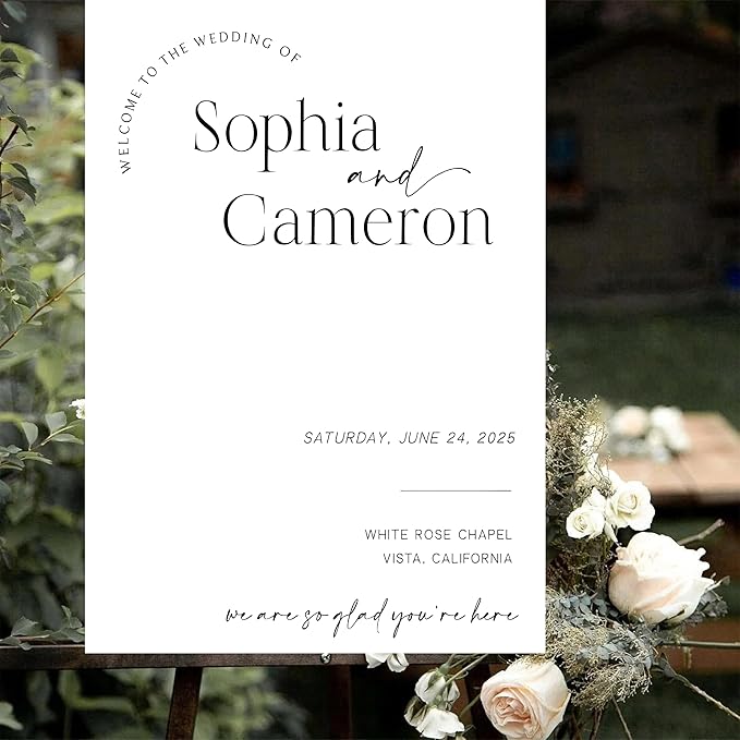 Editable Wedding Welcome Sign, Welcome To Our Wedding Sign, Modern Minimalist - Image 4