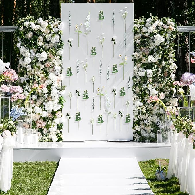 Hoteam 26 Pcs DIY Flower Garland Artificial Hanging Wildflower Backdrop Set - Image 5