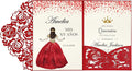 DORIS HOME 50pcs Laser Cut Quinceanera Invitation Pockets by DorisHome