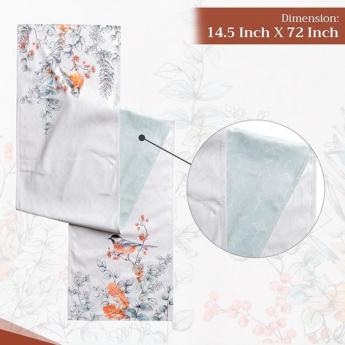 Maison d' Hermine Table Runner 100% Cotton Double Layer Table Runners 72 inches - Image 4