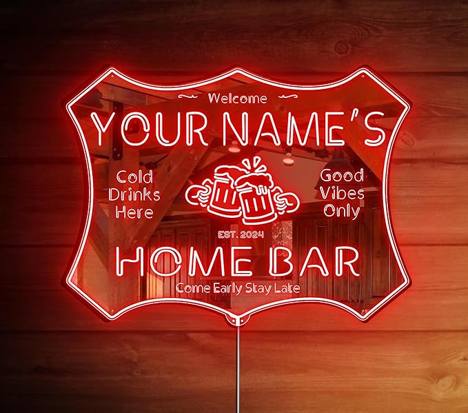 ADVPRO Personalized Your Name Home Bar RGB Dynamic Glam LED Sign by ADVPRO