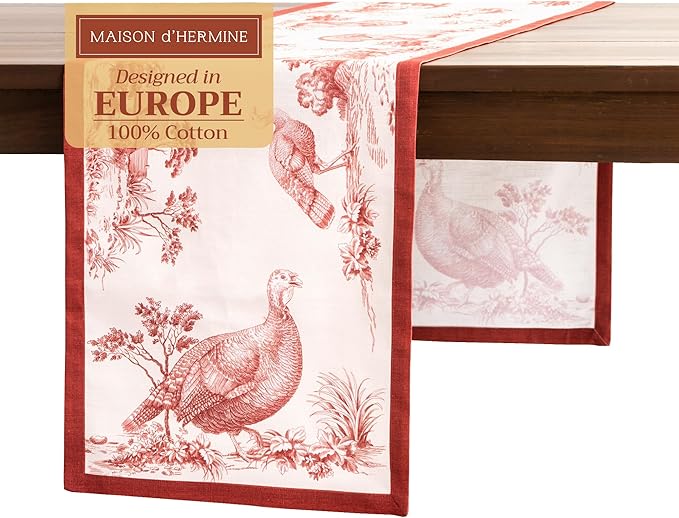 Maison d' Hermine Table Runner 100% Cotton Single Layer Table Runners 108 by MaisondHermine