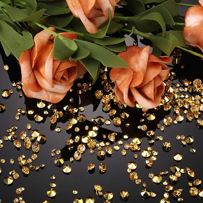 10000 Clear Wedding Table Scatter Confetti Crystals Acrylic Diamonds Rhinestones - Image 6