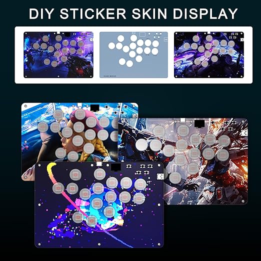 ARCCI Arcade Stick Leverkless Controller 16 Keys, All-Buttom Custom RGB Fight - Image 5