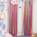 ShinyBeauty Sparkle Backdrop Curtain 2 Panels Set Sequin Photo Backdrop 2FTx8FT by ShinyBeauty