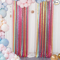 ShiDianYi Sequin Backdrop Rainbow 2 Panels 4FTx6FT Backdrops by ShiDianYi
