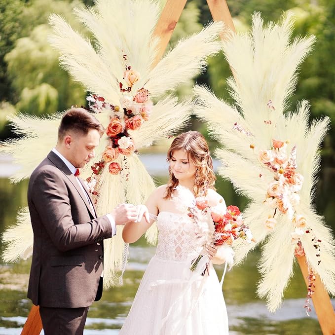 35" Faux Pampas Grass Decor - Image 3