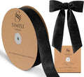 Black Velvet Ribbon 1.5'' 25 Yards by SIMISIRIBBON