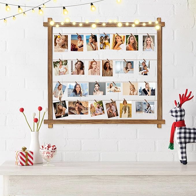 Collage Picture Frame, Photo Display Board, Hanging Pictures Frames - Image 3