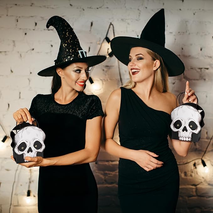 Cheerland Halloween Skull Gift Bag Party Favor Bags Party Decorations Halloween - Image 4