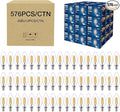 FLSNT 576 Pack B11 E12 LED Candelabra Bulbs, 60W Equivalent Dimmable Chandelier by FLSNT
