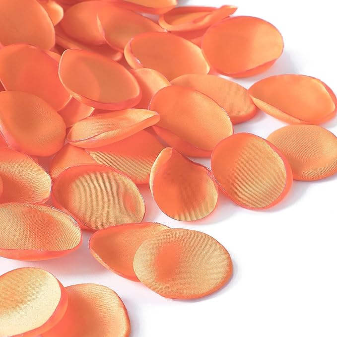 Floroom 300pcs Rose Petals Burnt Orange Faux Silk Flower Petals by Floroom