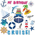 Xuhal 25 Pcs Birthday Cruise Door Magnets Decorations Funny Cruise Ship Door by Xuhal