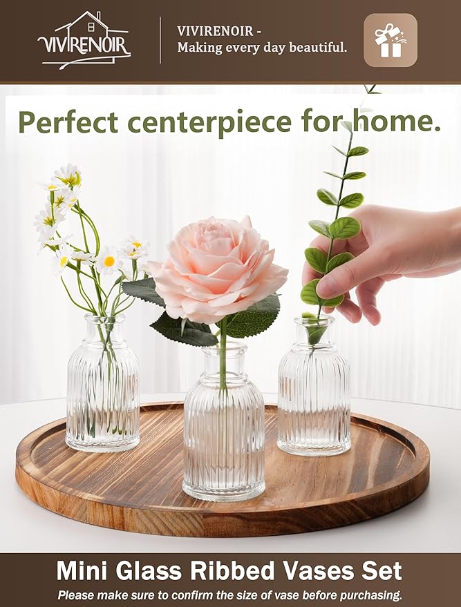 Glass Bud Vases Set of 36, Small Flower Vase in Bulk, Modern Wedding Reception - Image 5