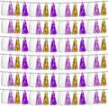 6P Purple-Gold Party Decoration Tassel Garland, Tassels Banner Streamers by HYSILLA