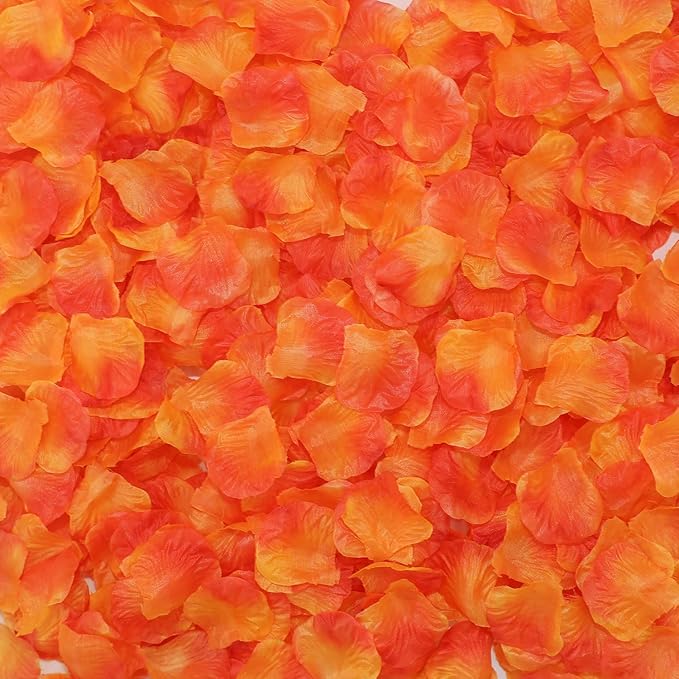 CODE FLORIST 1500 PCS Sunset Red Silk Flower Rose Petals - Image 3