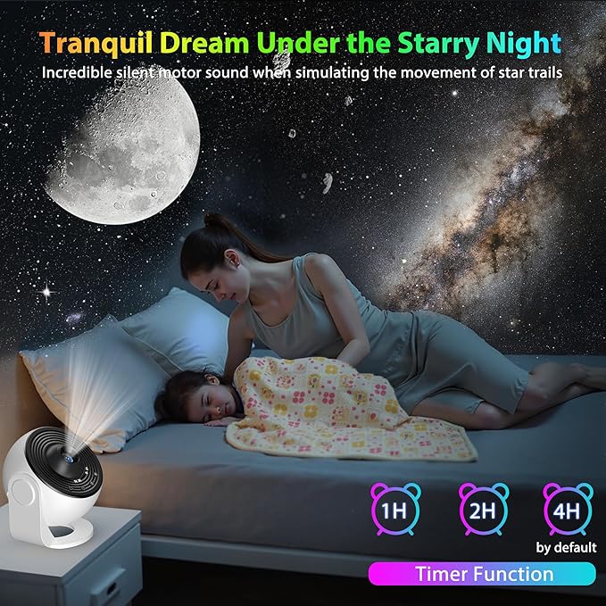 Upgraded Galaxy Projector for Bedroom, 13 in 1 HD Star Projector Light Projector - Image 4