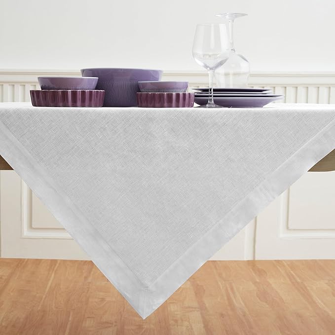Solino Home Linen Tablecloth 52 x 52 Inch - Image 2