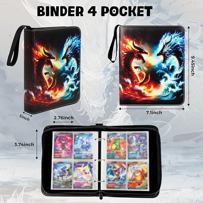 Premium Exo-Tec 4-Pocket Trading Card Binder - Image 2