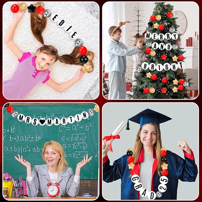 Giant Friendship Bracelet Garland Kit, DIY Birthday Banner - Image 6