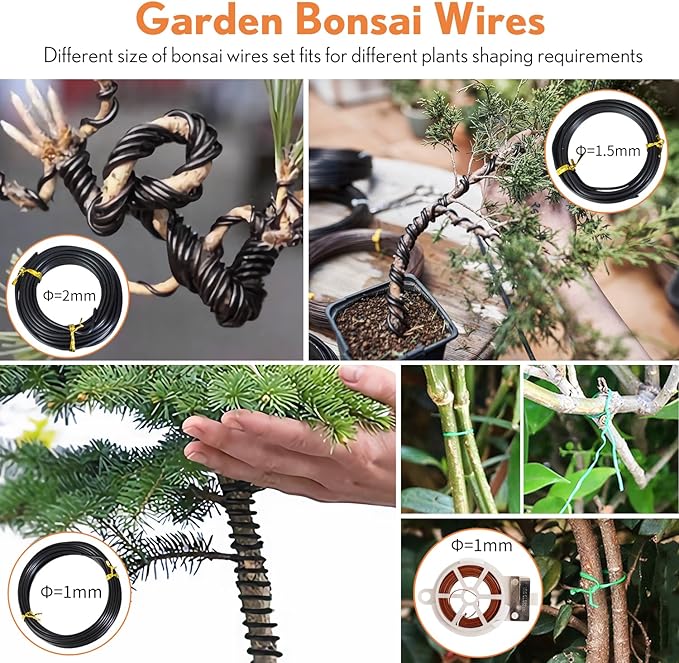 Bonsai Tools Kit 20 Pcs Garden Tools Set - Image 4