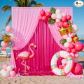 20x10FT Glitter Hot Pink Backdrop Curtain by ENJOYYOURPARTY