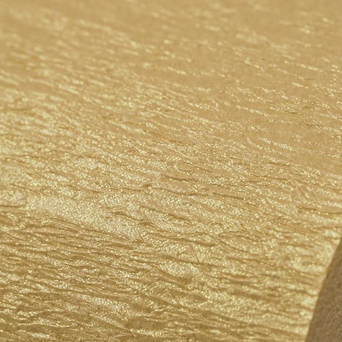 PartyWoo Crepe Paper Streamers 4 Rolls 328ft, Pack of Crepe Paper Pearl Gold - Image 2