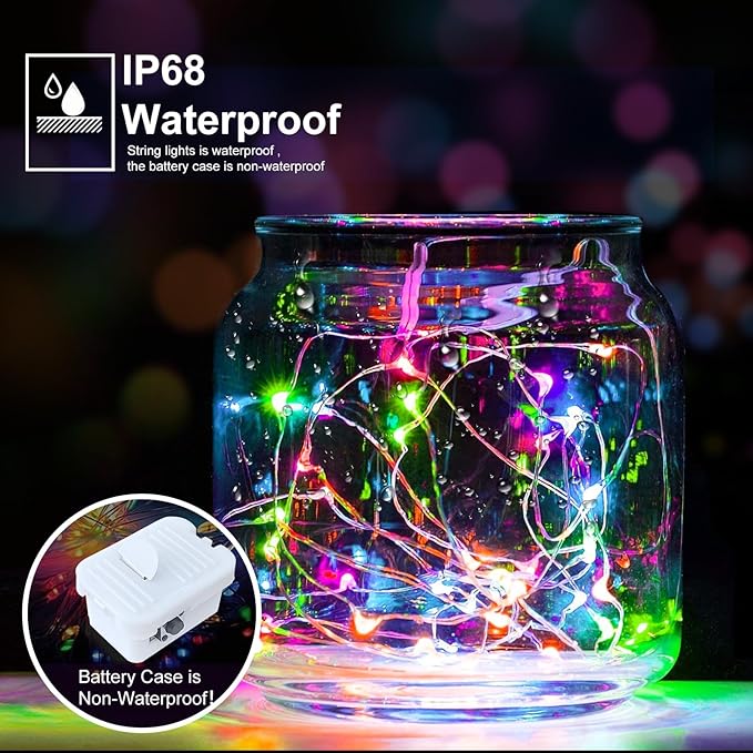 pozzolanas 24 Pack 7ft Waterproof LED Fairy Lights - Image 2