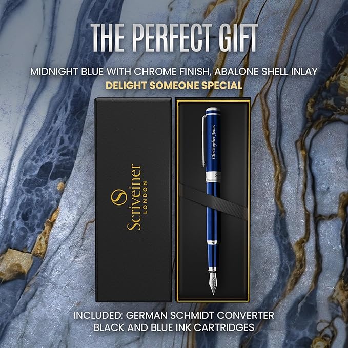Scriveiner Personalized Midnight Blue Pen - Image 9