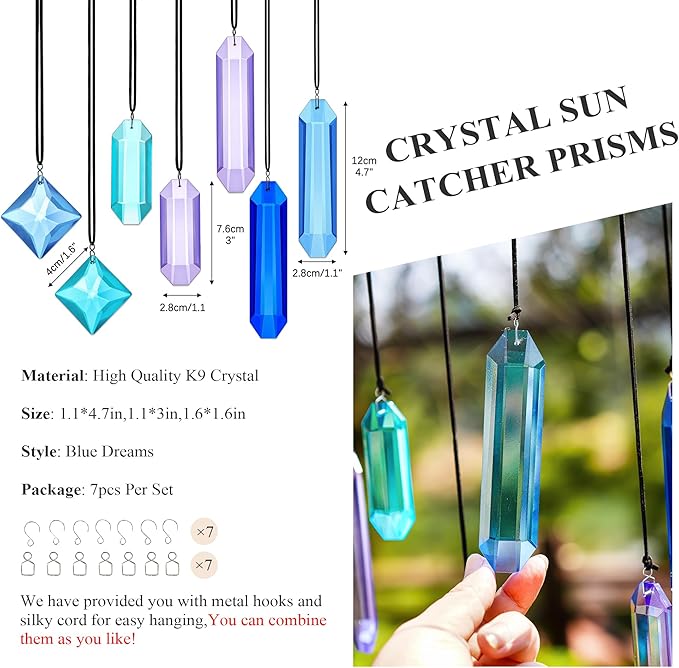 HDCRYSTALGIFTS Crystal Prisms Sun Catchers Hanging - Image 3
