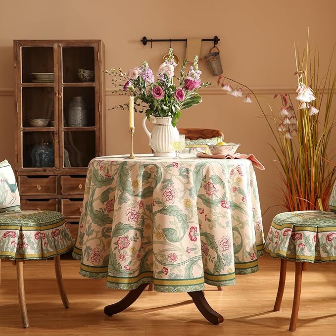 patdrea Designer Green Small Tablecloth - Image 2
