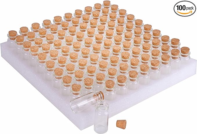 MaxMau 10ml Small Glass Bottles by MaxMau
