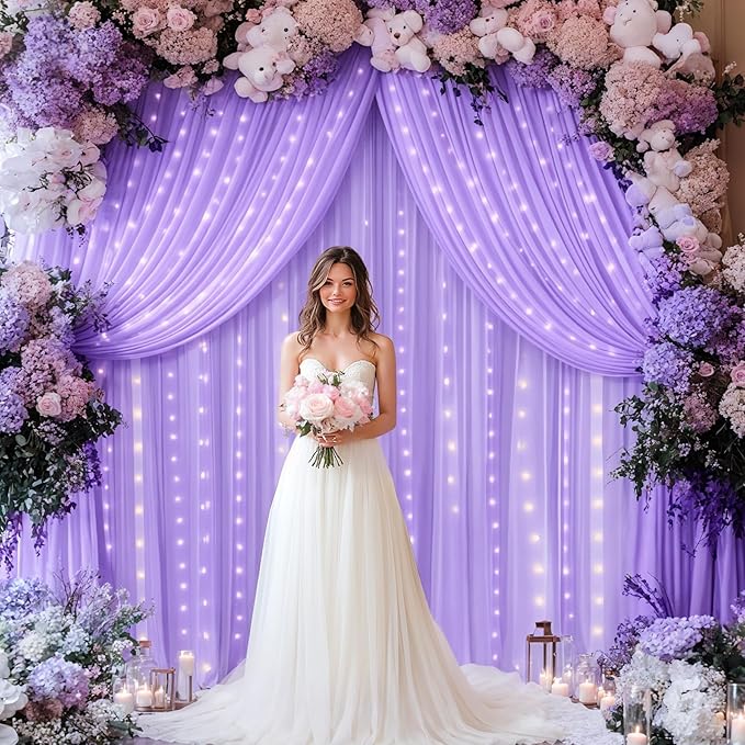 Lavender Backdrop Curtains - Image 6